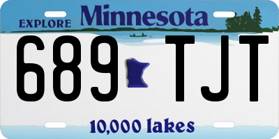 MN license plate 689TJT