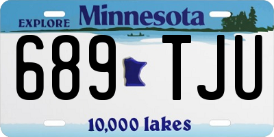 MN license plate 689TJU