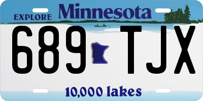 MN license plate 689TJX