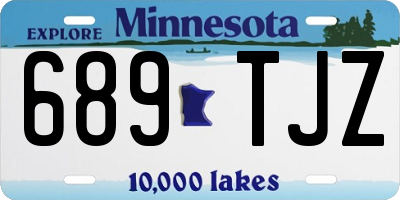 MN license plate 689TJZ