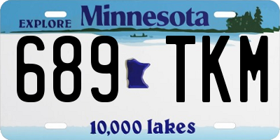 MN license plate 689TKM