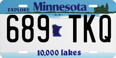 MN license plate 689TKQ