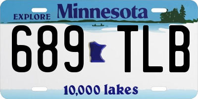 MN license plate 689TLB