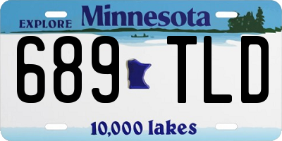 MN license plate 689TLD