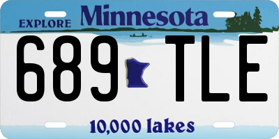 MN license plate 689TLE