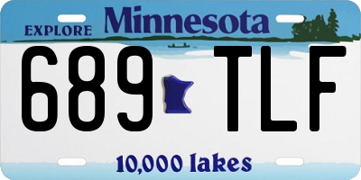 MN license plate 689TLF