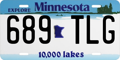 MN license plate 689TLG