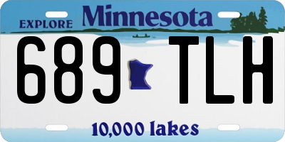 MN license plate 689TLH