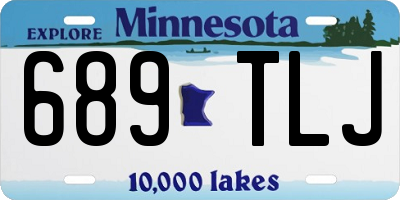 MN license plate 689TLJ