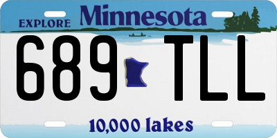 MN license plate 689TLL