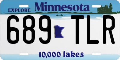 MN license plate 689TLR