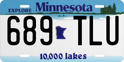 MN license plate 689TLU