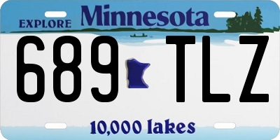 MN license plate 689TLZ