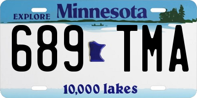 MN license plate 689TMA