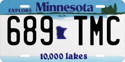 MN license plate 689TMC