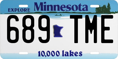 MN license plate 689TME