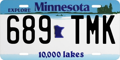 MN license plate 689TMK