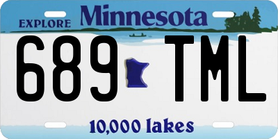MN license plate 689TML