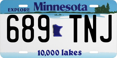 MN license plate 689TNJ