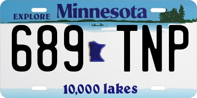 MN license plate 689TNP