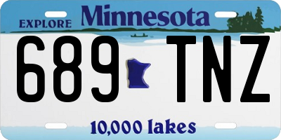 MN license plate 689TNZ