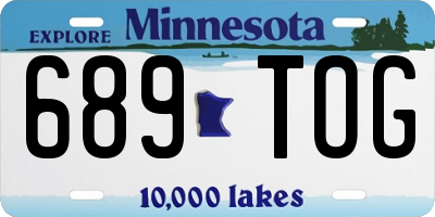 MN license plate 689TOG