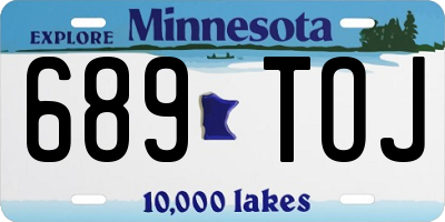MN license plate 689TOJ