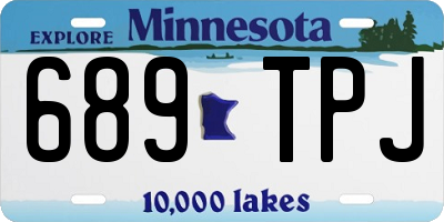 MN license plate 689TPJ