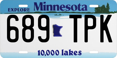 MN license plate 689TPK