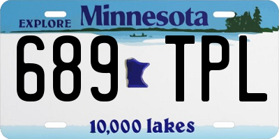 MN license plate 689TPL