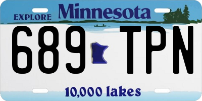 MN license plate 689TPN