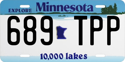 MN license plate 689TPP