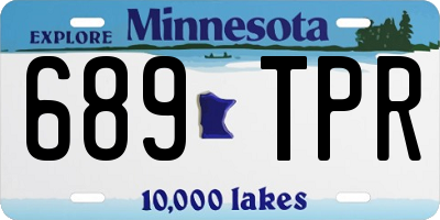 MN license plate 689TPR