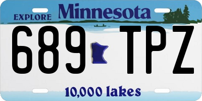 MN license plate 689TPZ