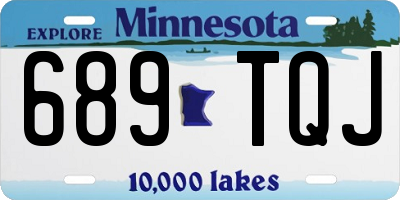 MN license plate 689TQJ
