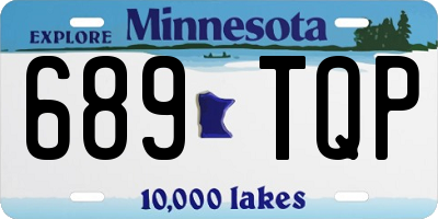 MN license plate 689TQP
