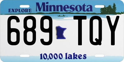 MN license plate 689TQY