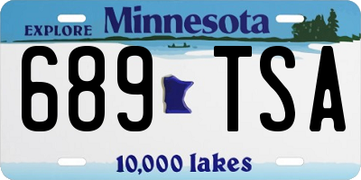 MN license plate 689TSA