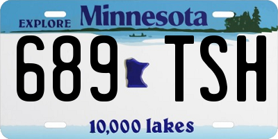 MN license plate 689TSH