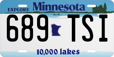 MN license plate 689TSI