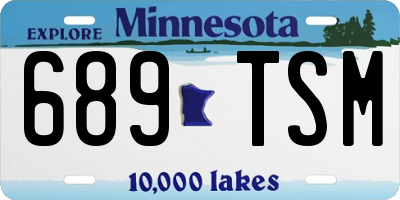 MN license plate 689TSM
