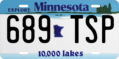 MN license plate 689TSP