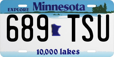 MN license plate 689TSU