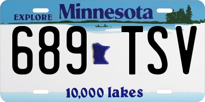 MN license plate 689TSV