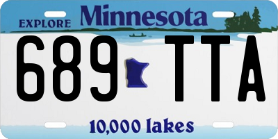 MN license plate 689TTA