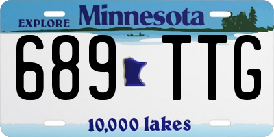 MN license plate 689TTG