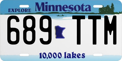 MN license plate 689TTM