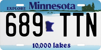 MN license plate 689TTN