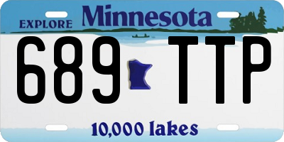 MN license plate 689TTP