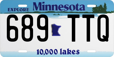 MN license plate 689TTQ
